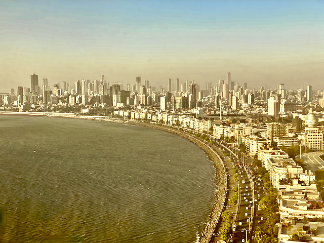 Mumbai skyline as seen from the Oberoi Hotel