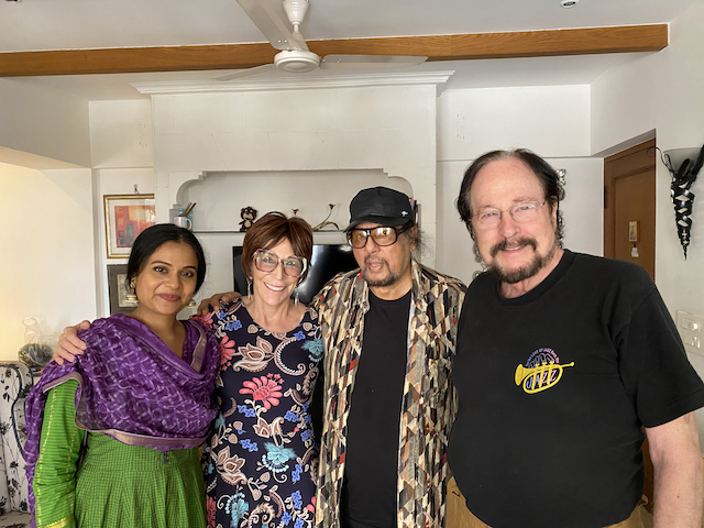 Aditi Bhagwat and Louiz Banks with Susan and Dallas