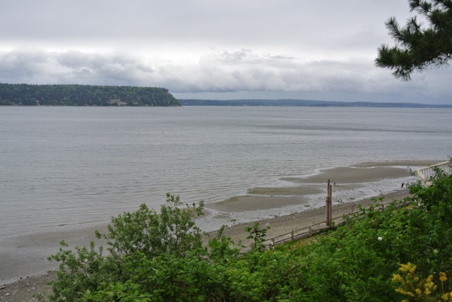 Puget Sound view from the town of Langley, on Whidbey Island