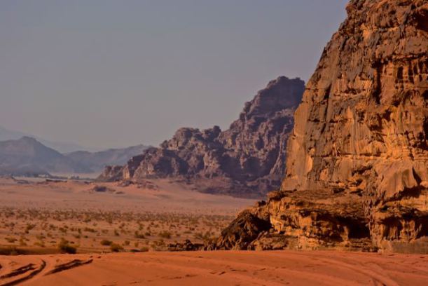Wadi Rum landscape.