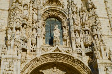 Entrance detail of Lisbon’s grand cathedral