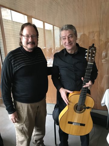 This guitarist in the city of Salamanca, Spain, played beautifully in modern Flamenco style during our group lunch.