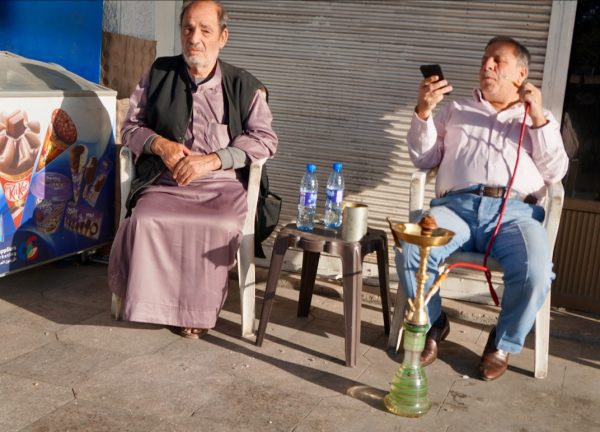 Relaxing on the street