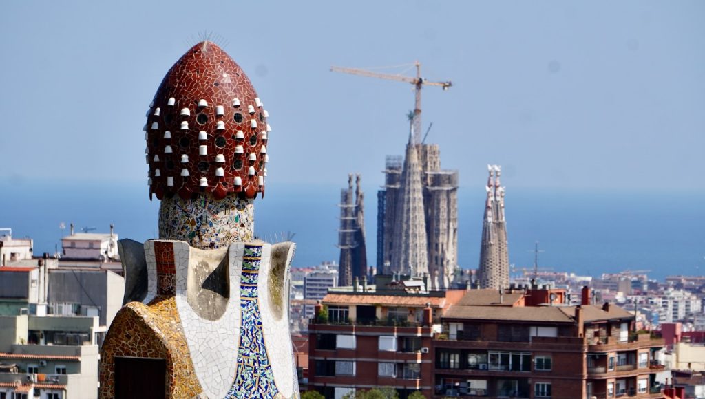 ceramic-covered spire