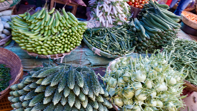 Mysterious exotic Indian vegetables