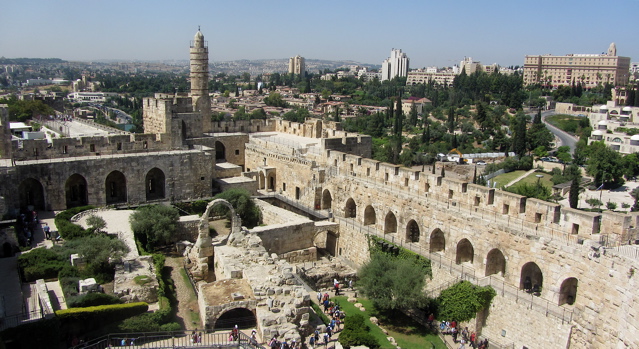 Roman arch and ruins-2000 years old; Ottoman wall-600 years old.