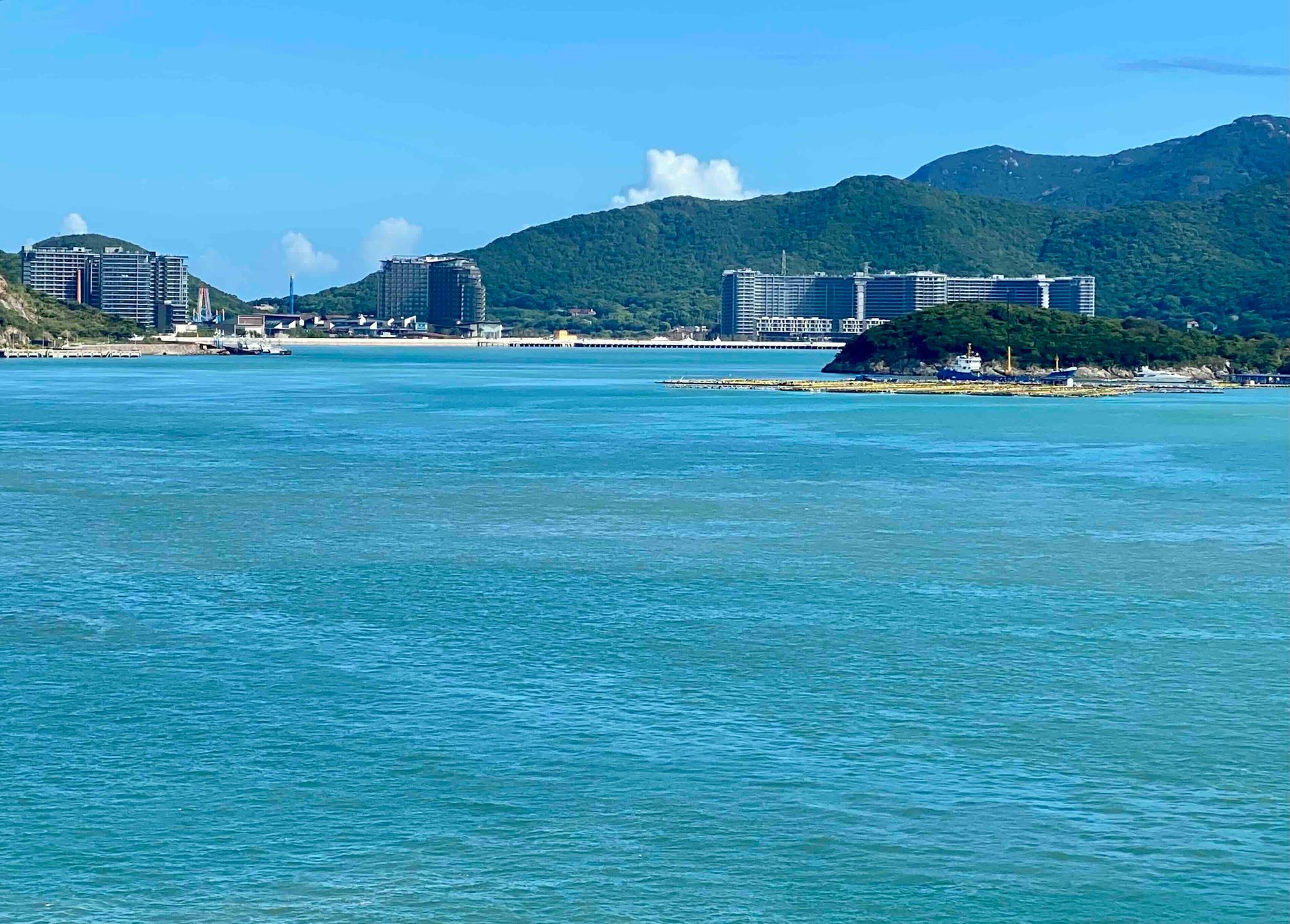 Potalaka as seen from the ship