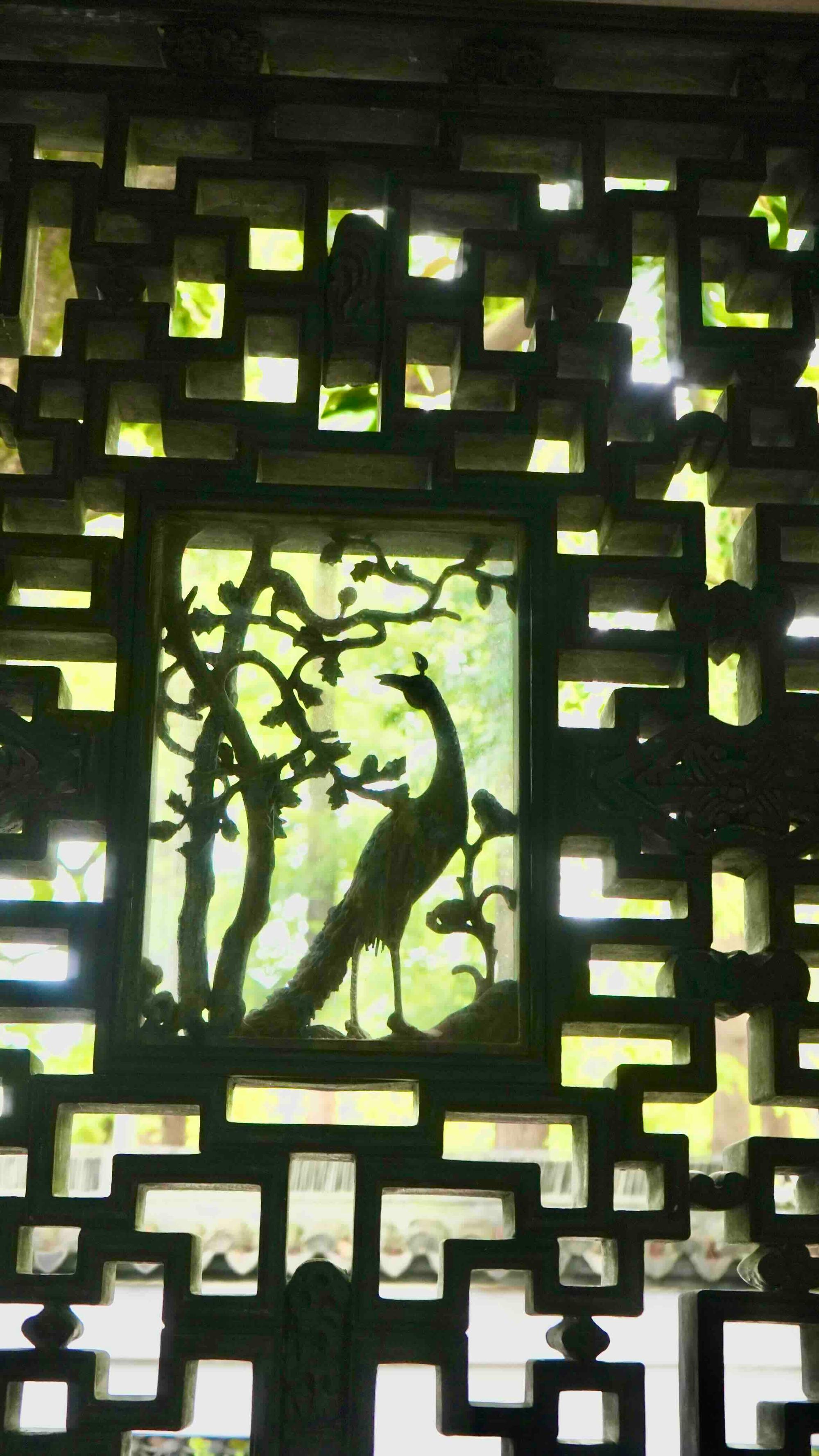 An artistic translucent window