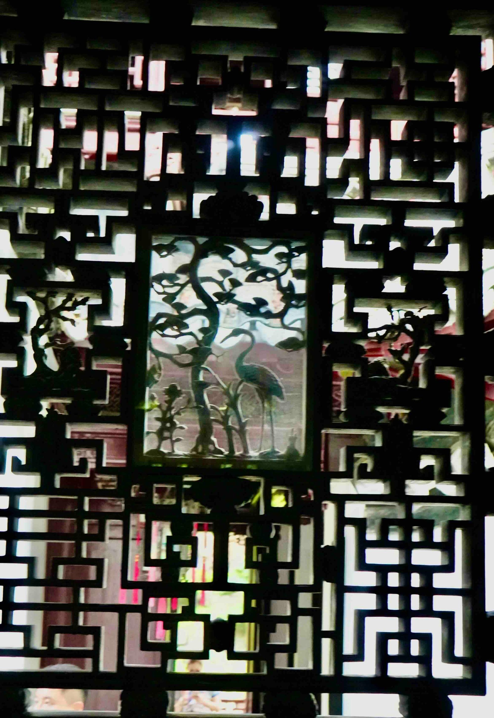 An artistic translucent window